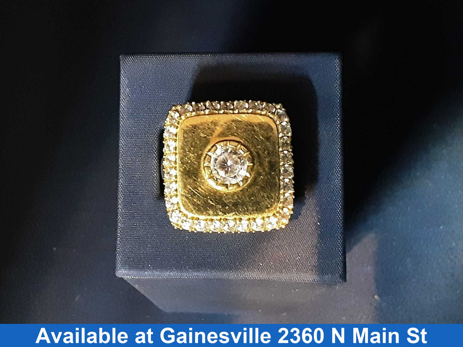 Men's Ring - Yellow Gold 10k (.417) 9.6 grams Size 10