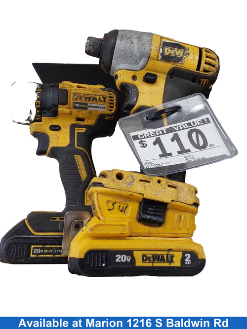 Dewalt Dcd777 Yellow Cordless Standard Drill