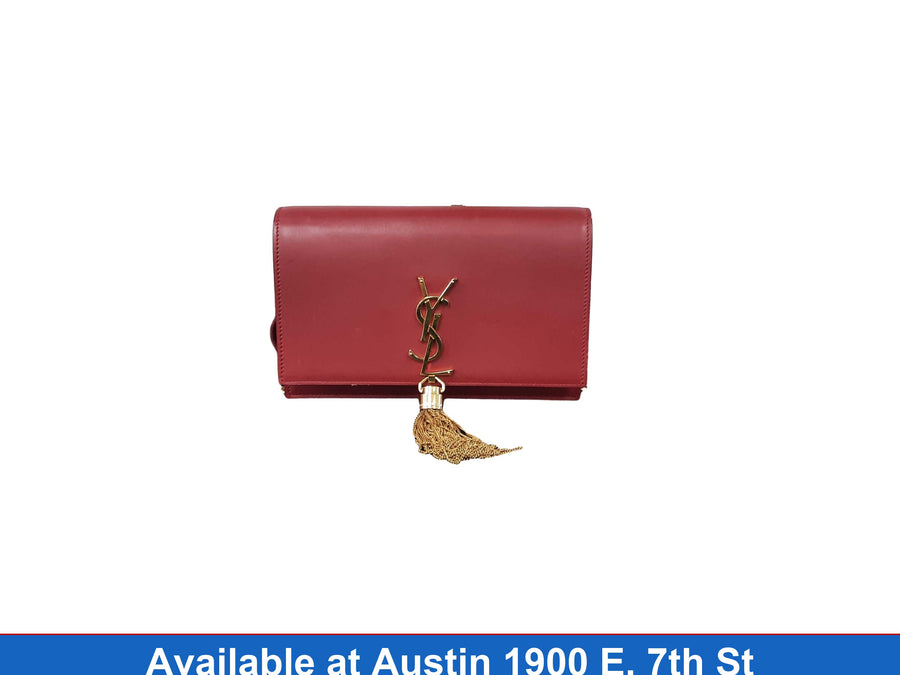 Yves Saint Laurent Small Tassel Red Purse / Handbag