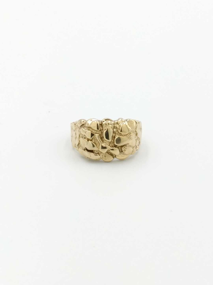 Men's Ring - Yellow Gold 10k (.417) 4.6 grams Size 10.5