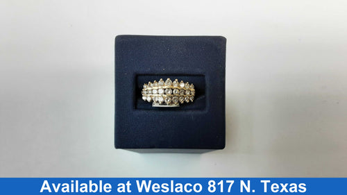 Women's Ring - Anniversary - Yellow Gold 10k (.417) 4.4 grams Size 7