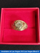 Men's Ring - Yellow Gold 14k (.585) 9.1 grams Size 20