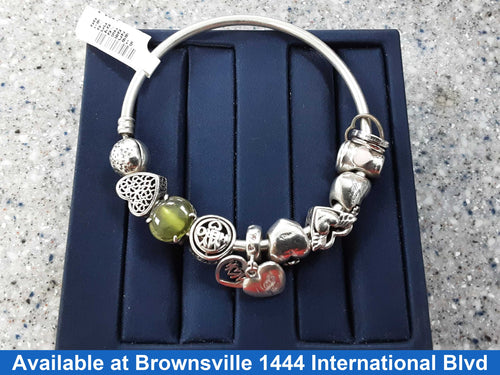 Bangle Bracelet - Silver 32.7 grams 8 inch