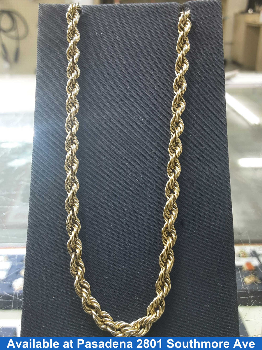 Rope Chain - Yellow Gold 14k (.585) 12.1 grams 23 inch
