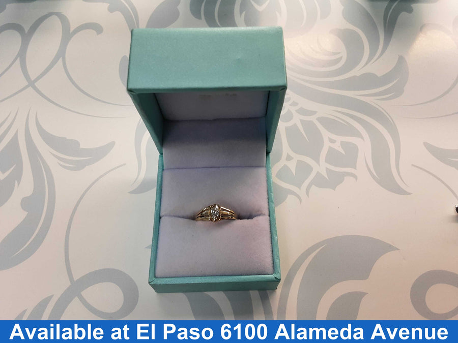 Women's Ring - Yellow Gold 10k (.417) 1 grams Size 20