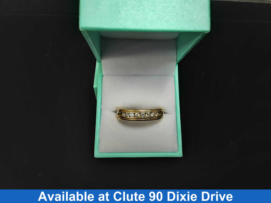 Ring - Wedding Band - Yellow Gold 14k (.585) 7.1 grams Size 12