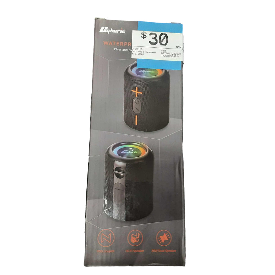 Cyboris S10 Black Portable Speaker