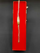 ID Bracelet - Tricolor Gold 14k (.585) 6.4 grams 8 inch