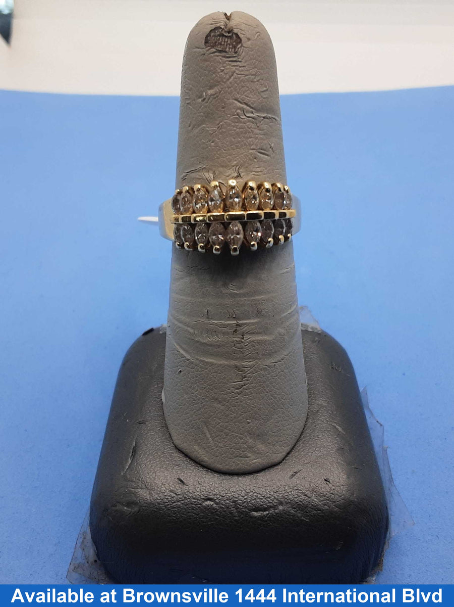 Women's Ring - Yellow Gold 14k (.585) 4.2 grams Size 20
