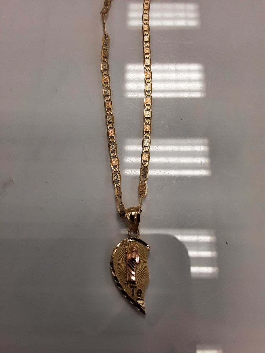 Chain - Tricolor Gold 14k (.585) 6.2 grams 20 inch