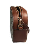 Gucci Gucci Gg Supreme Monogram Cuoio Toscano Mini Chain Beige / Tan Purse / Handbag