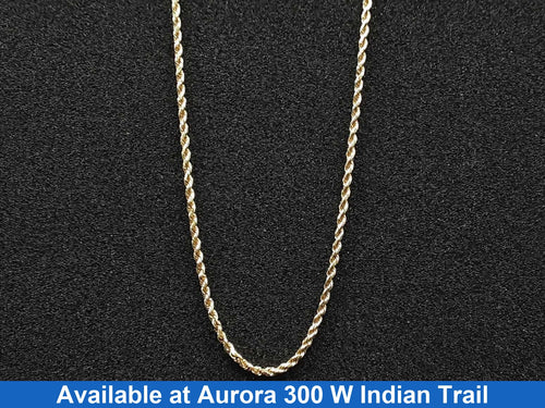 Rope Chain - Yellow Gold 14k (.585) 8.6 grams 20 inch