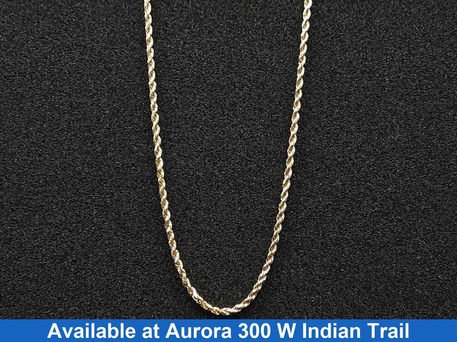 Rope Chain - Yellow Gold 14k (.585) 8.6 grams 20 inch