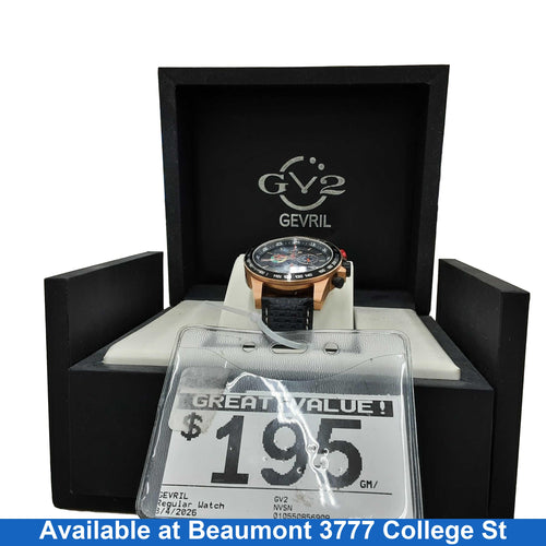 Gevril Gv2 Black Regular Watch