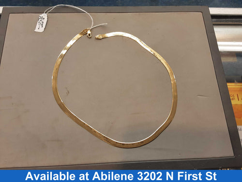 Herringbone Chain - Yellow Gold 14k (.585) 7.6 grams 15 inch