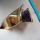 Women's Ring - Yellow Gold 14k (.585) 9.4 grams Size 6.5