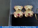 Earrings - Tricolor Gold 14k (.585) 4.6 grams