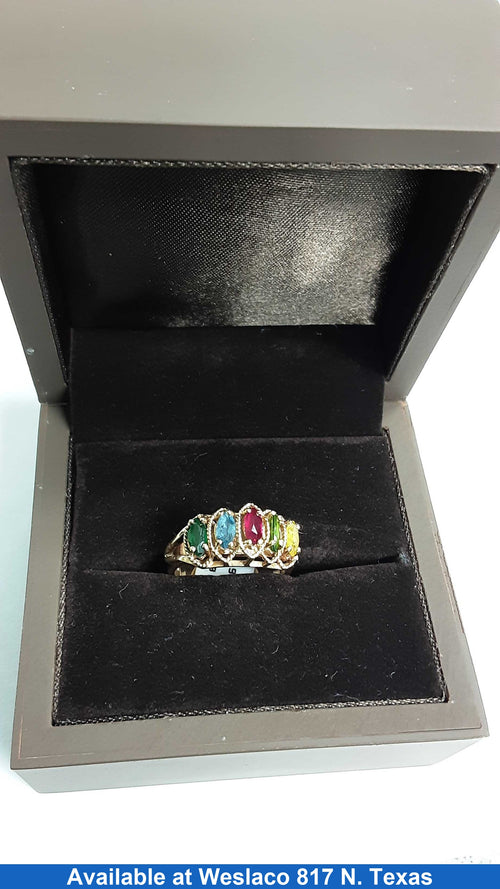 Women's Ring - Mother's - Yellow Gold 14k (.585) 5.3 grams Size 7