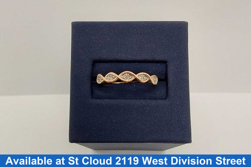 Women's Ring - Anniversary - Rose Gold 10k (.417) 2.3 grams Size 7.5
