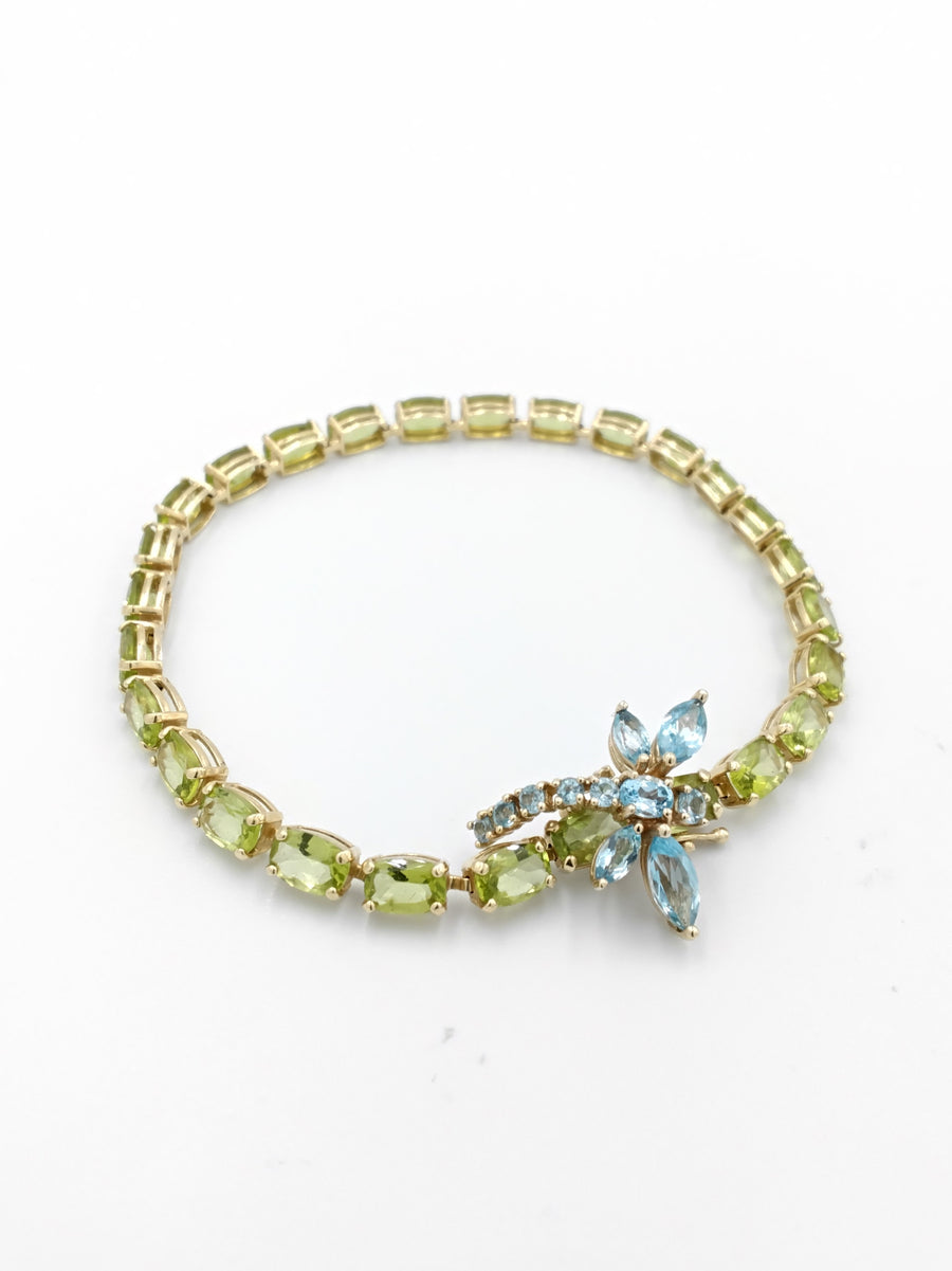 Tennis Bracelet - Yellow Gold 14k (.585) 10.6 grams 7 inch