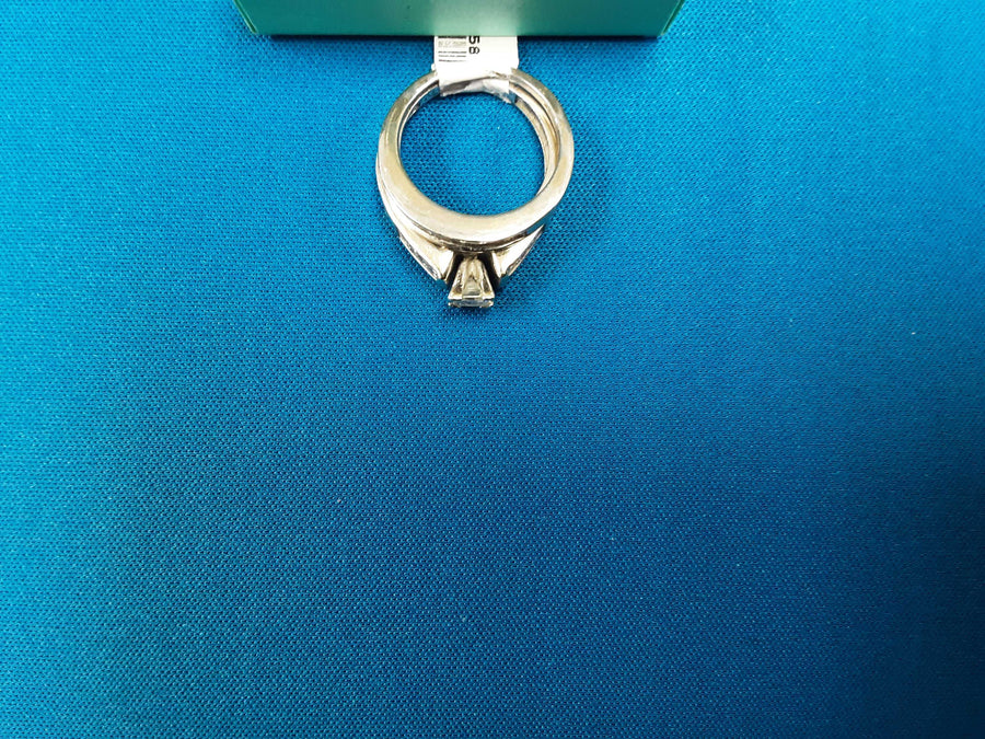 Ring - Engagement Set - White Gold 14k (.585) 7.3 grams Size 7