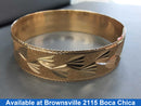 Bangle Bracelet - Yellow Gold 14k (.585) 27.8 grams 8 inch