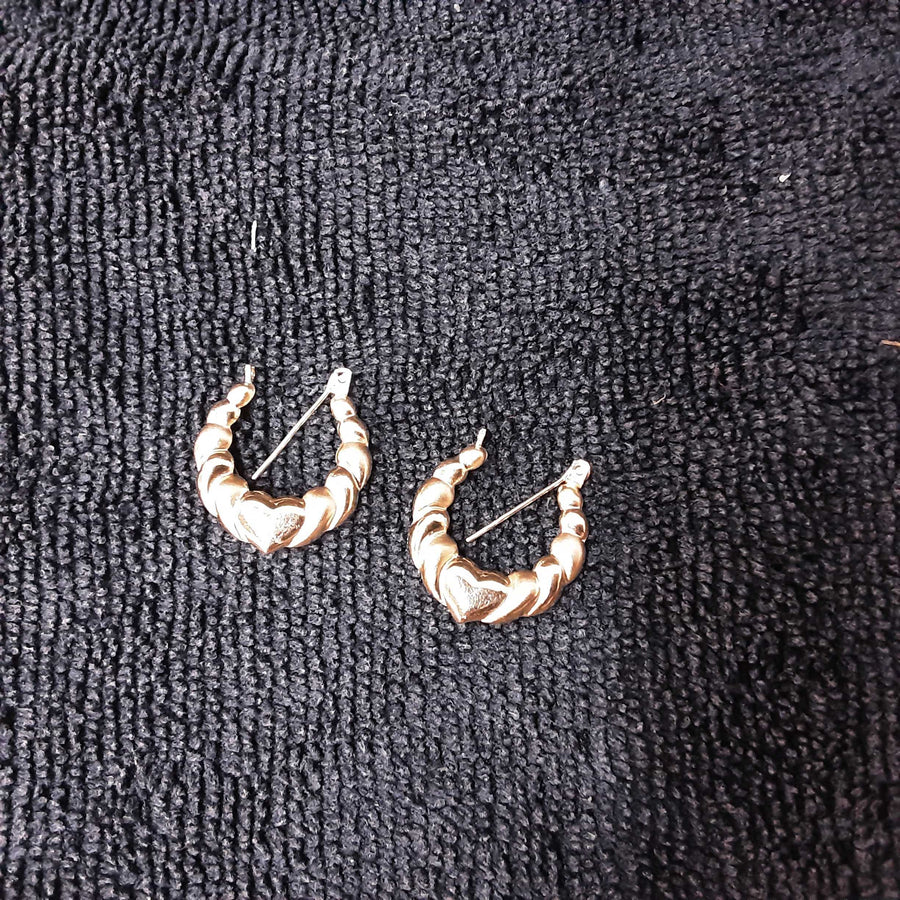 Hoop Earrings - Yellow Gold 14k (.585) 1.5 grams