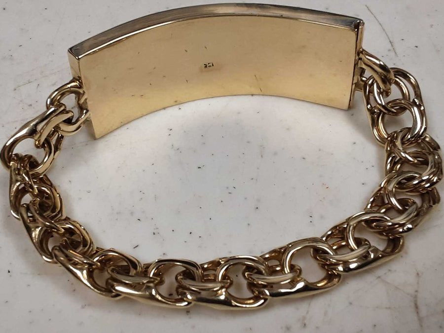ID Bracelet - Yellow Gold 10k (.417) 53 grams 9 inch