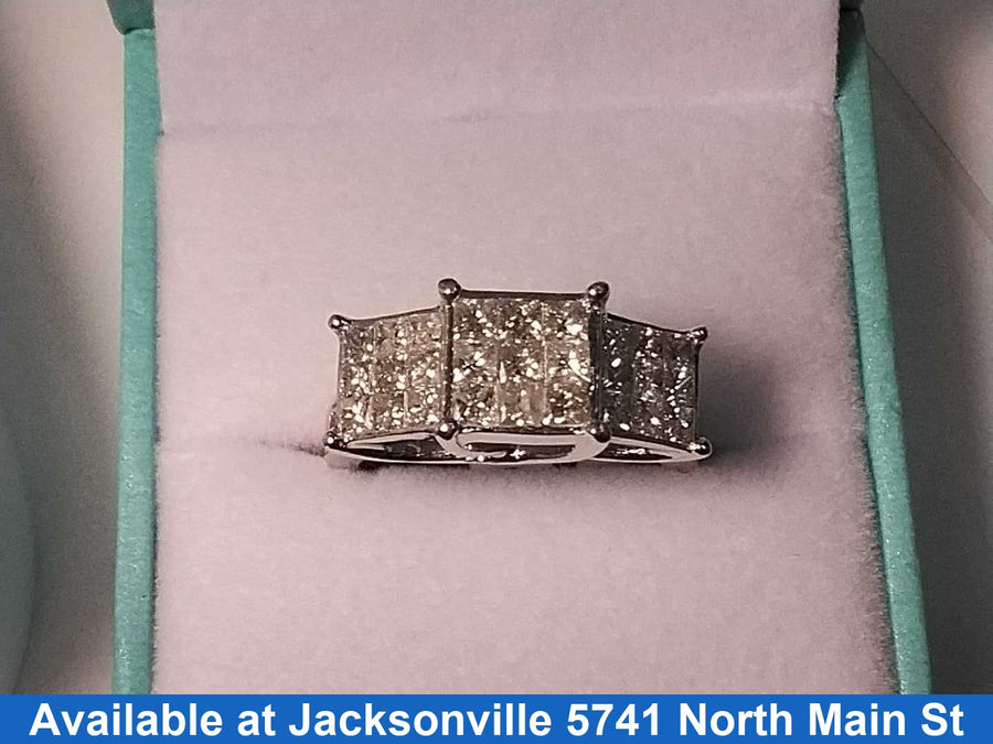 Ring - Wedding Set - White Gold 10k (.417) 5.6 grams Size 7