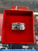 Ring - Wedding Band - Silver 11.1 grams Size 8