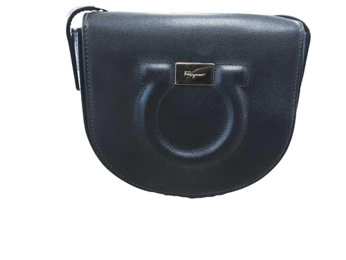 Salvatore Ferragamo Gancini City Black Purse / Handbag