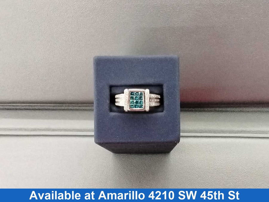 Ring - Engagement Set - White Gold 14k (.585) 9.2 grams Size 20
