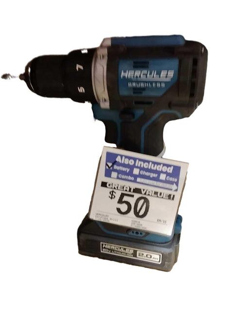 Hercules Hcb91b Blue Cordless Standard Drill