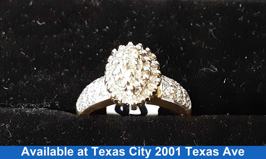 Women's Ring - Yellow Gold 10k (.417) 3.5 grams Size 8