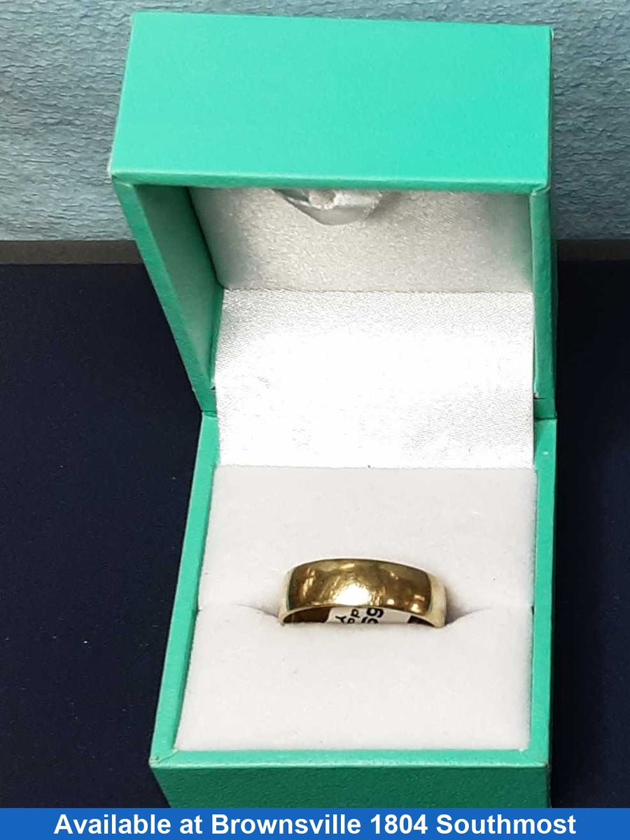 Ring - Wedding Band - Yellow Gold 10k (.417) 3.5 grams Size 8