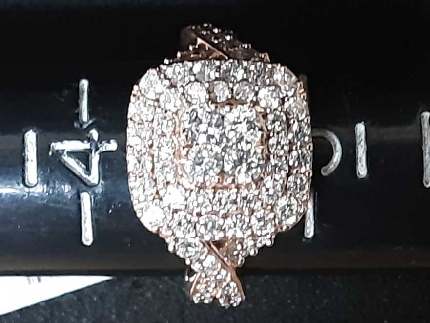 Ring - Wedding Set - Rose Gold 10k (.417) 3.4 grams Size 20