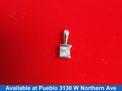 Diamond Pendant - White Gold 14k (.585) 0.8 grams