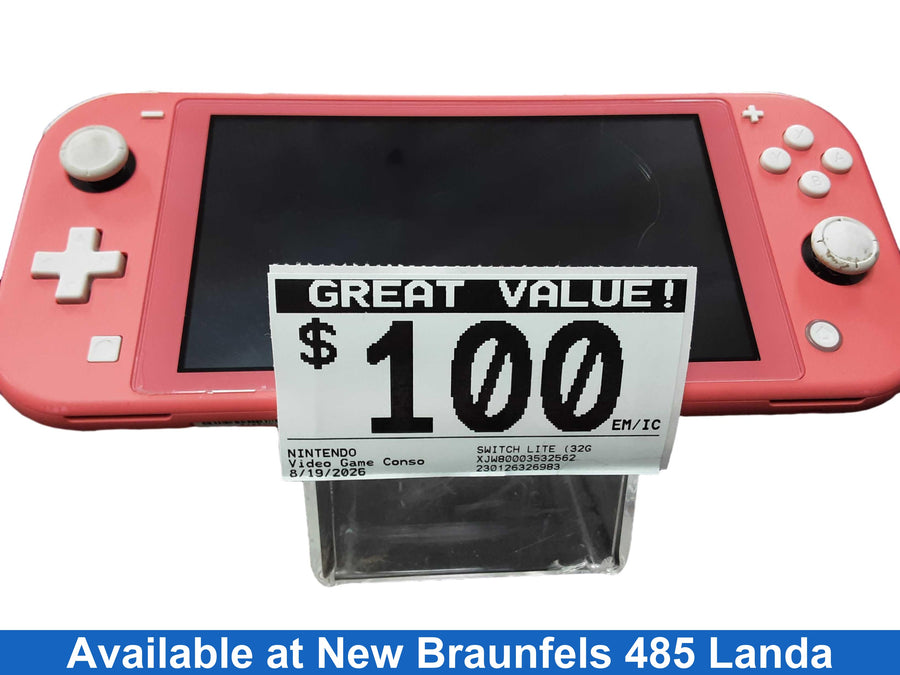 Nintendo Switch Lite (32gb) 32 Gb Pink Video Game Console