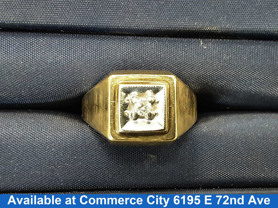 Men's Ring - Yellow Gold 10k (.417) 6 grams Size 10