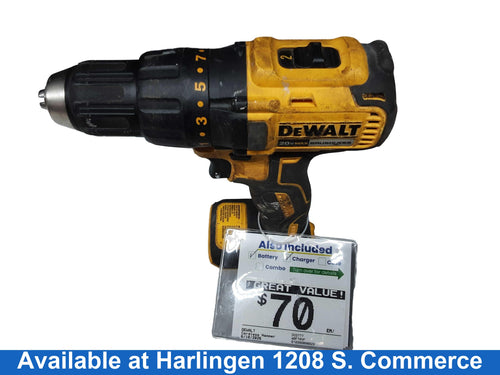 Dewalt Dcd777 Yellow Cordless Hammer Drill