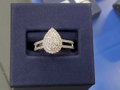 Ring - Wedding Set - Silver 3.1 grams Size 20