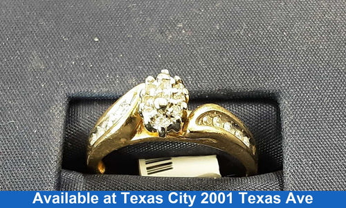 Women's Ring - Yellow Gold 10k (.417) 3.2 grams Size 7
