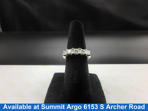 Ring - Wedding Band - White Gold 14k (.585) 3.8 grams Size 3.5