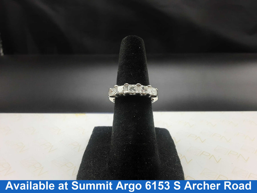 Ring - Wedding Band - White Gold 14k (.585) 3.8 grams Size 3.5