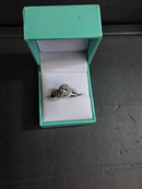 Ring - Wedding Set - White Gold 14k (.585) 4.9 grams Size 6