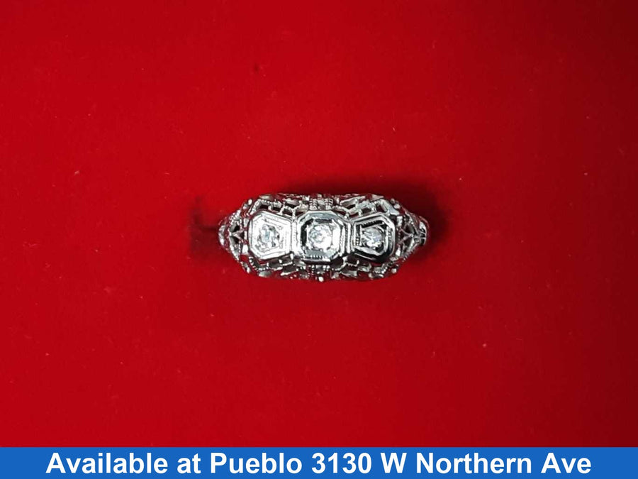 Women's Ring - White Gold 14k (.585) 2.6 grams Size 6