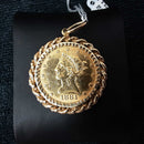 Coin Pendant - Yellow Gold 14k (.585) 24.5 grams
