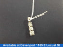 Diamond Pendant - White Gold 14k (.585) 1.8 grams