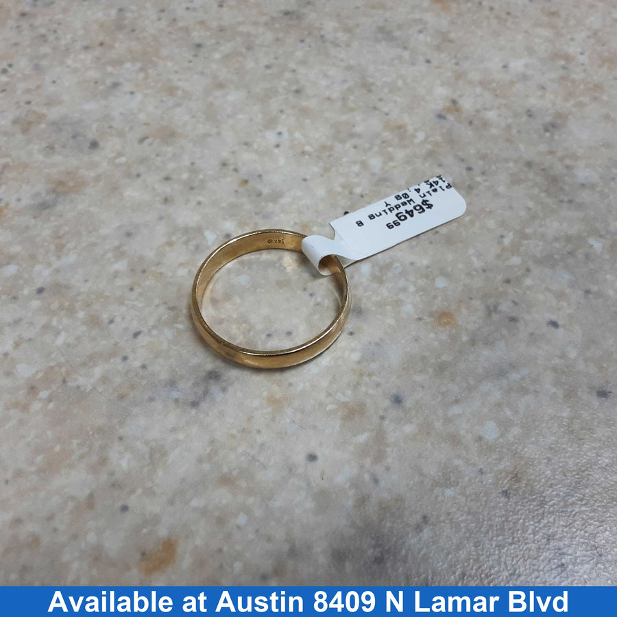 Ring - Wedding Band - Yellow Gold 14k (.585) 4 grams Size 12