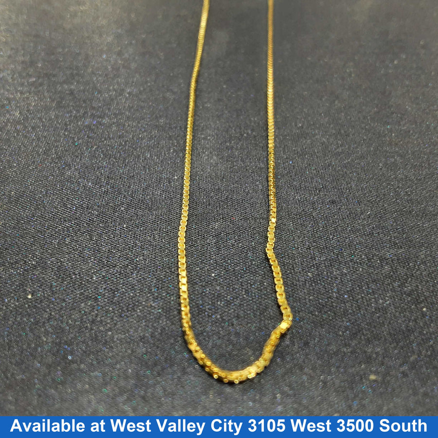 Box Chain - Yellow Gold 14k (.585) 2.7 grams 24 inch